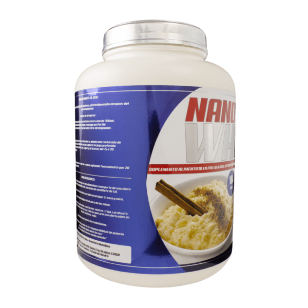 NANO WHEY 5lb 75 Servicios - Sabor Arroz con Leche - Imagen 4
