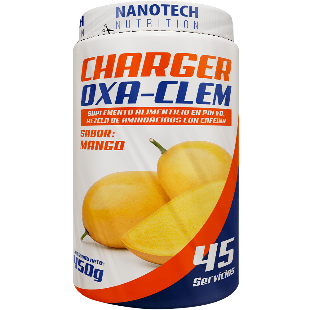 CHARGER OXA-CLEM 450g 45 Servicios – Sabor Mango – Nanotech Nutrition