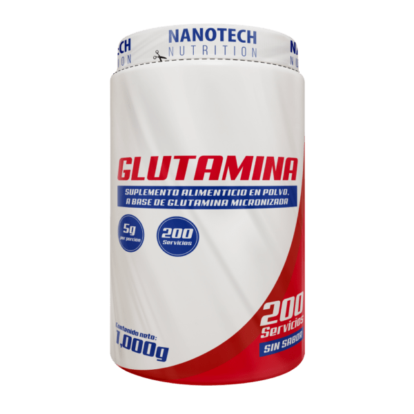 GLUTAMINA 1000g 200 Servicios - Sin Sabor