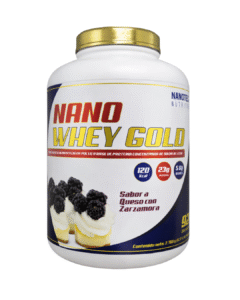 NANO WHEY GOLD 6lb 92 Servicios – Sabor Queso con Zarzamora