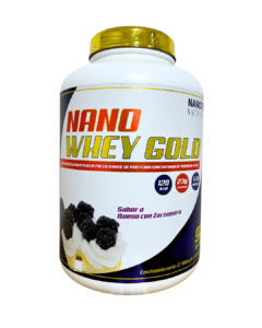 NANO WHEY GOLD 6lb 92 Servicios – Sabor Queso con Zarzamora