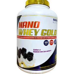 NANO WHEY GOLD 6lb 92 Servicios – Sabor Queso con Zarzamora