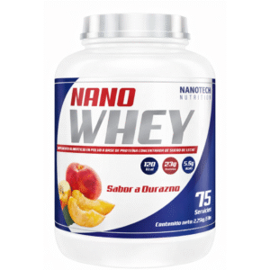 NANO WHEY 5lb 75 Servicios – Sabor Durazno