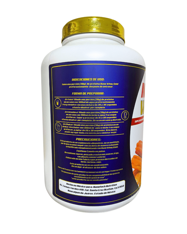 NANO WHEY GOLD 6lb 92 Servicios – Sabor Churro - Imagen 3