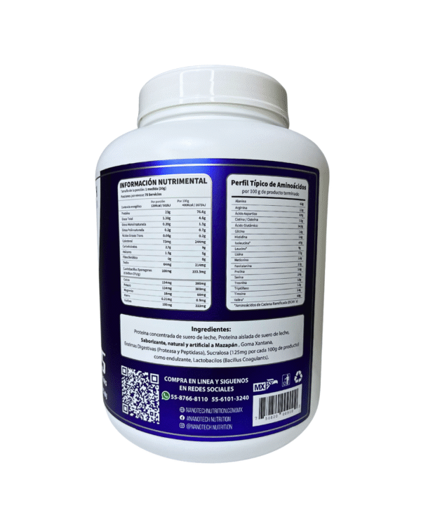 NANO WHEY 5lb 75 Servicios – Mazapán - Imagen 2
