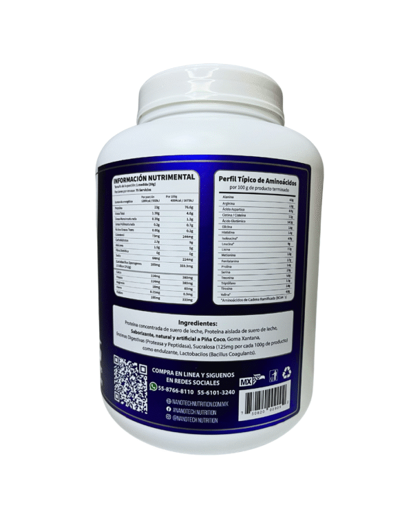 NANO WHEY 5lb 75 Servicios – Sabor - Imagen 2