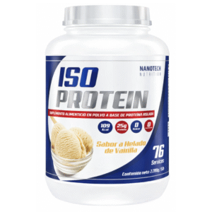 ISO PROTEIN 5lb 76 Servicios – Sabor Helado de Vainilla